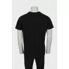 Men's straight printed T-shirt