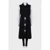 Black vest dress