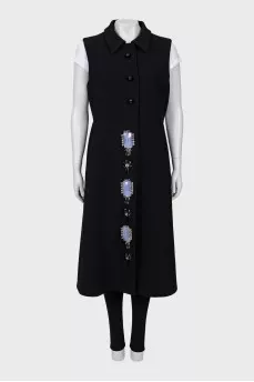 Black vest dress