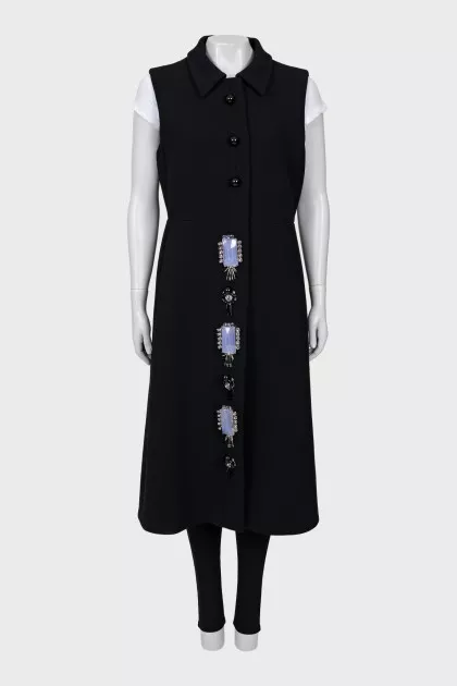 Black vest dress