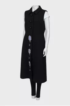 Black vest dress
