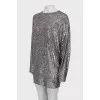Silver dress with sequins