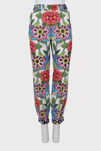 Floral trousers