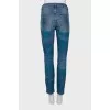 Mid-rise jeans with print