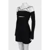 Black mini dress with tag