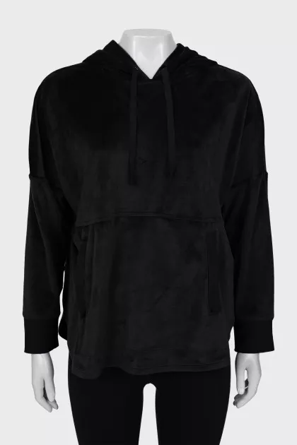 Black oversized hoodie