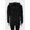 Black oversized hoodie