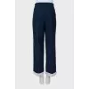 Denim trousers with rolls