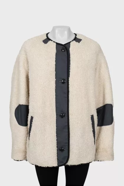 Reversible oversized jacket