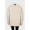 Reversible oversized jacket