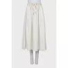 White A-line skirt
