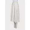 White A-line skirt