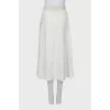 White A-line skirt