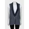 Blue A-line vest