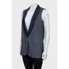 Blue A-line vest