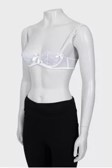 Lace white bodice with tag