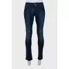 Men's dark blue skinny fit jeans