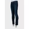 Men's dark blue skinny fit jeans