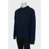 Men's blue polo pullover