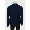 Men's blue polo pullover