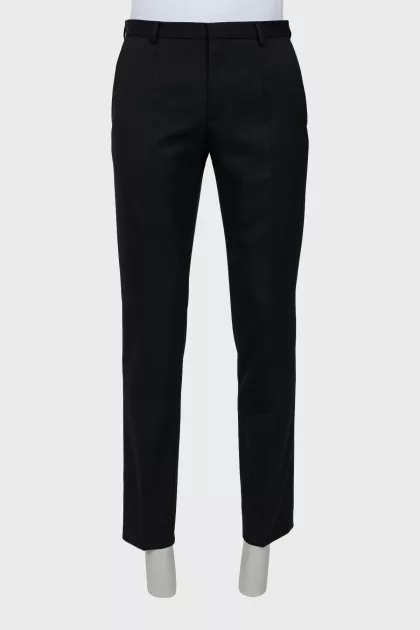 Men's black trousers with arrows