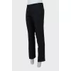 Men's black trousers with arrows
