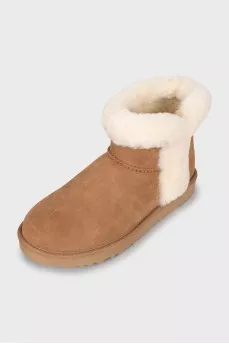 Brown ugg boots with fur