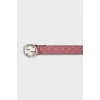 Pink embossed belt