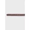 Purple embossed belt