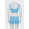 Knitted suit with shorts