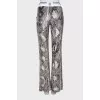 Animal print track pants