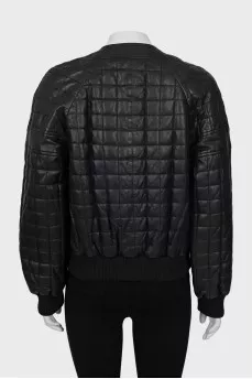 Quilted leather jacket