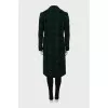 Checked wool coat with tag
