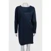 Dark blue shift dress