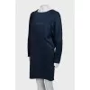 Dark blue shift dress