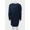 Dark blue shift dress