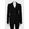 Slim fit wool jacket