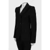 Slim fit wool jacket