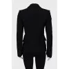 Slim fit wool jacket