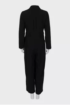 Black jumpsuit with buttons