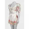 Linen suit with shorts