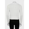 White silk and cotton cardigan