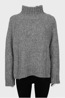 Knitted alpaca sweater