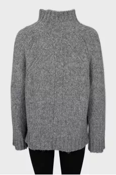 Knitted alpaca sweater