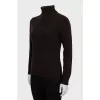 Brown knitted golf