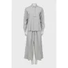 Gray suit with trousers