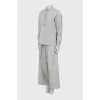 Gray suit with trousers