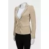 Light green jacket with tag