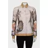 Printed silk shirt