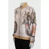 Printed silk shirt